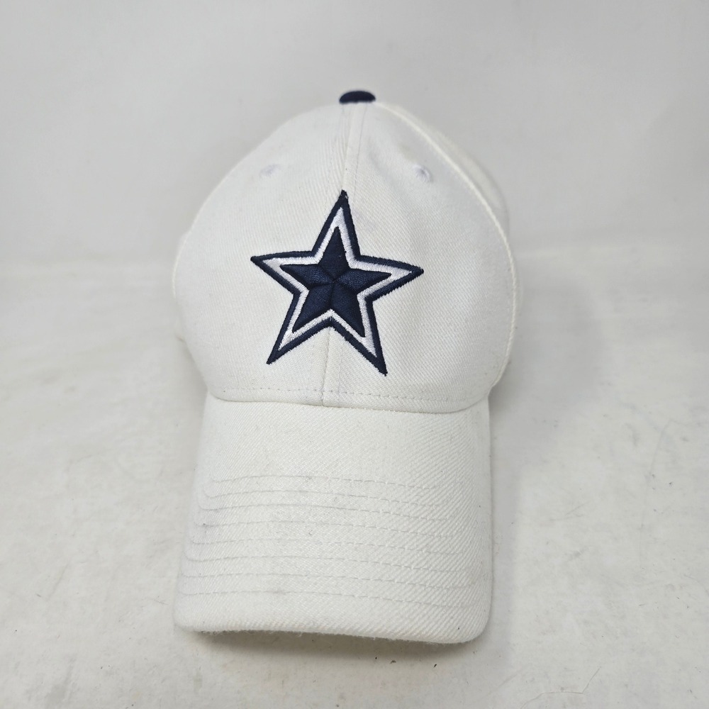 Dallas Cowboys Reebok NFL Onfield‎ Hat White Adjustable Strapback Cap Star Logo